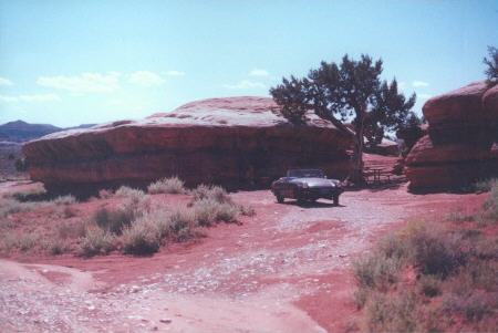 my car at Canyonlands